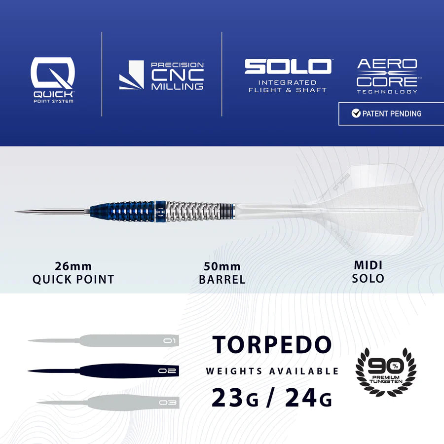 Harrows - Geo Torpedo QP - 90% Tungsten Darts