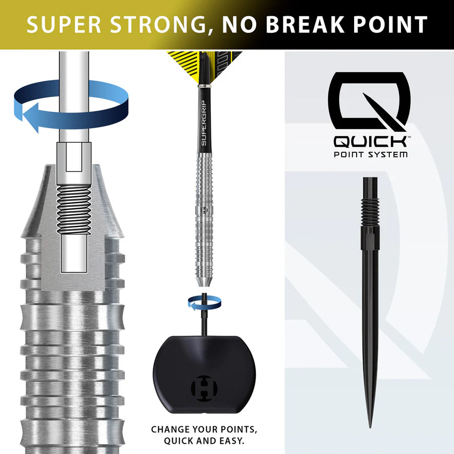 Harrows - NX90 Parallel QP Quick Point- 90% Tungsten Darts - 22g / 23g / 24g / 26g