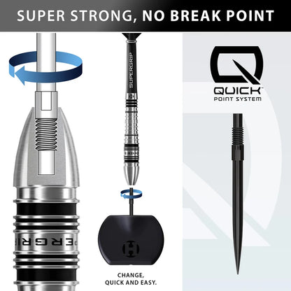 Harrows - Supergrip Bomb QP - Steel Tip 90% Tungsten Darts