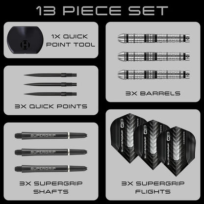 Harrows - Supergrip Tapered QP - 90% Tungsten Darts