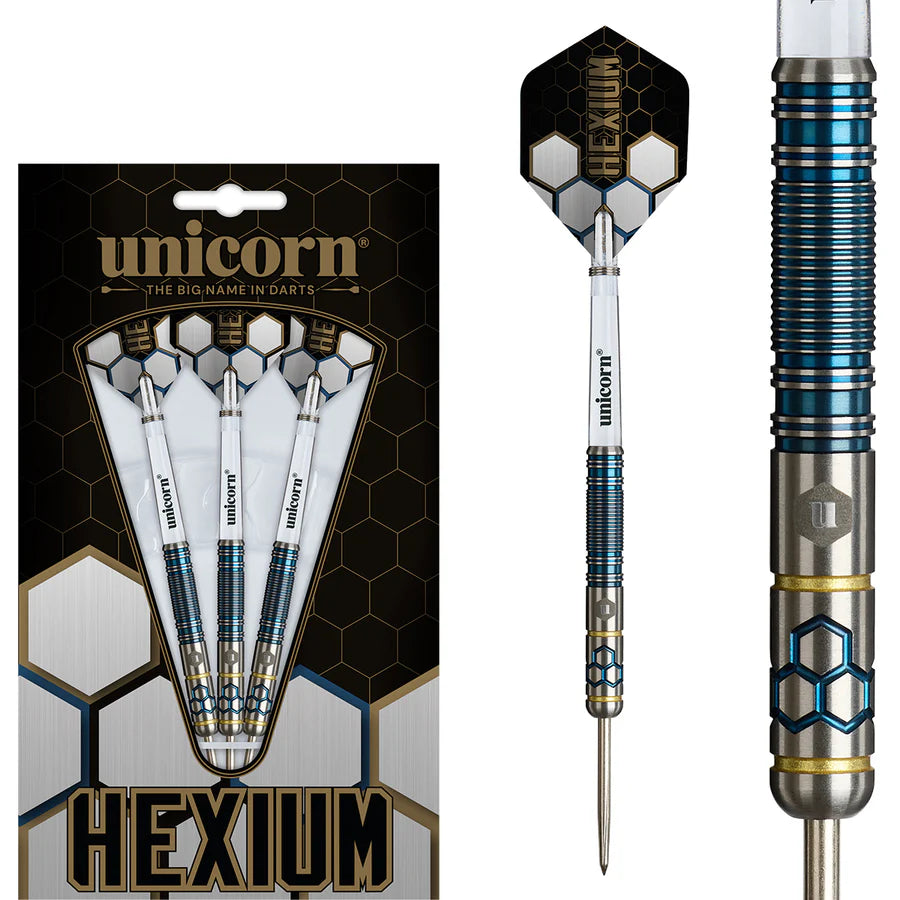 Unicorn Darts - Hexium Style 2 -  90% Tungsten Steel Tip Darts