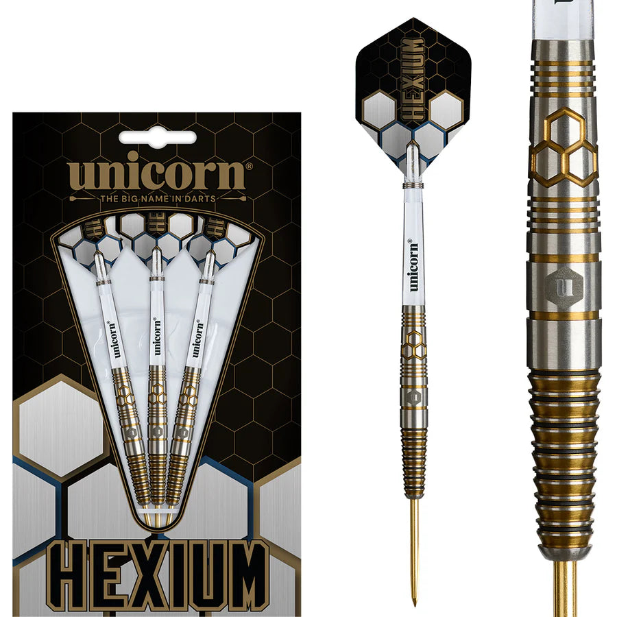 Unicorn Darts - Hexium Style 3 -  90% Tungsten Steel Tip Darts