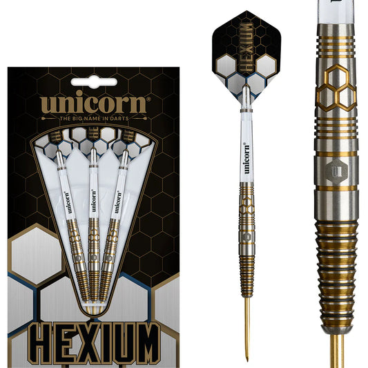 Unicorn Darts - Hexium Style 3 -  90% Tungsten Steel Tip Darts