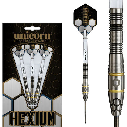 Unicorn Darts - Hexium Style 1 -  90% Tungsten Steel Tip Darts