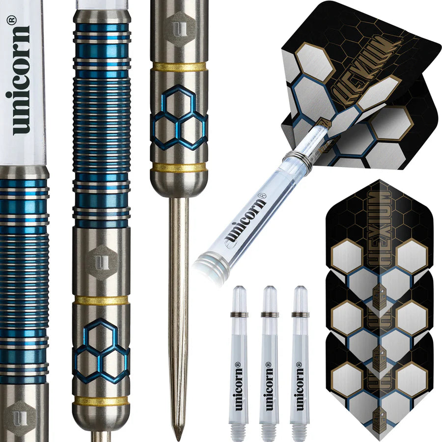 Unicorn Darts - Hexium Style 2 -  90% Tungsten Steel Tip Darts