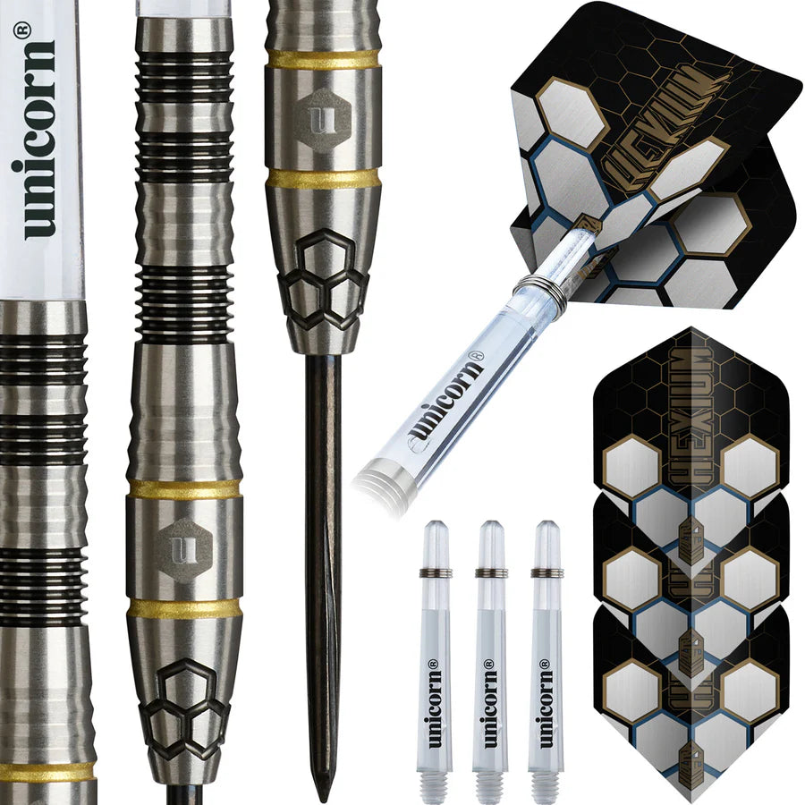 Unicorn Darts - Hexium Style 1 -  90% Tungsten Steel Tip Darts