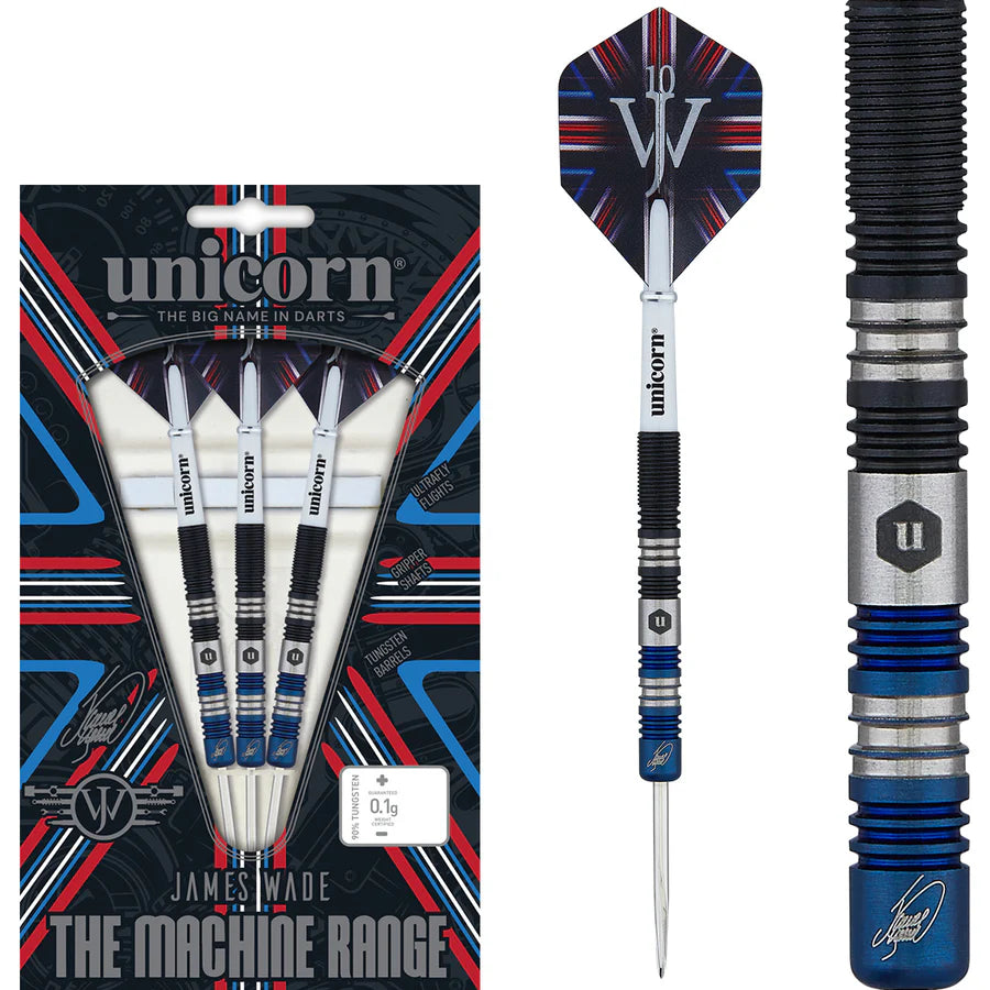 Unicorn Darts - James Wade The Machine Two-Tone -  90% Tungsten Steel Tip Darts
