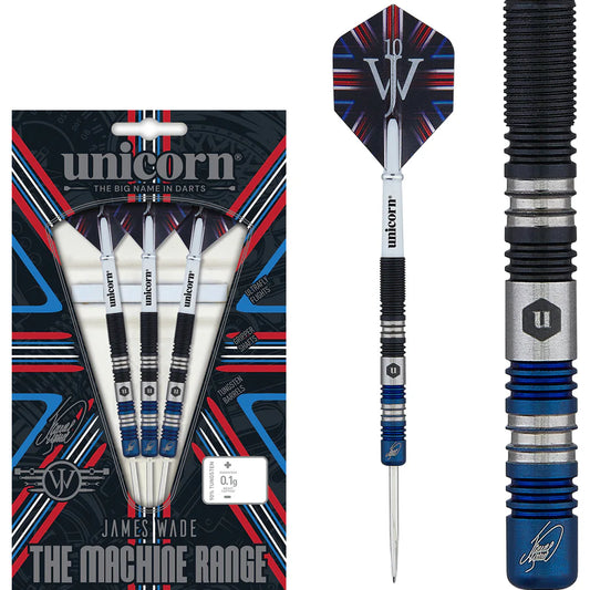Unicorn Darts - James Wade The Machine Two-Tone -  90% Tungsten Steel Tip Darts