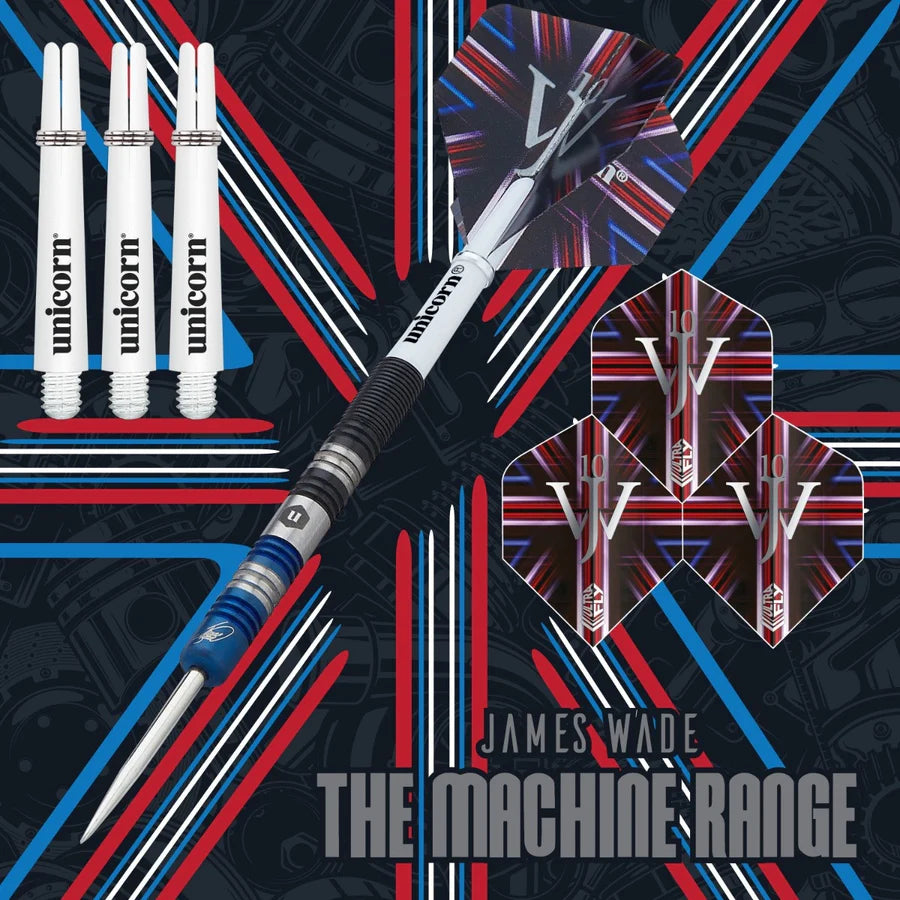 Unicorn Darts - James Wade The Machine Two-Tone -  90% Tungsten Steel Tip Darts