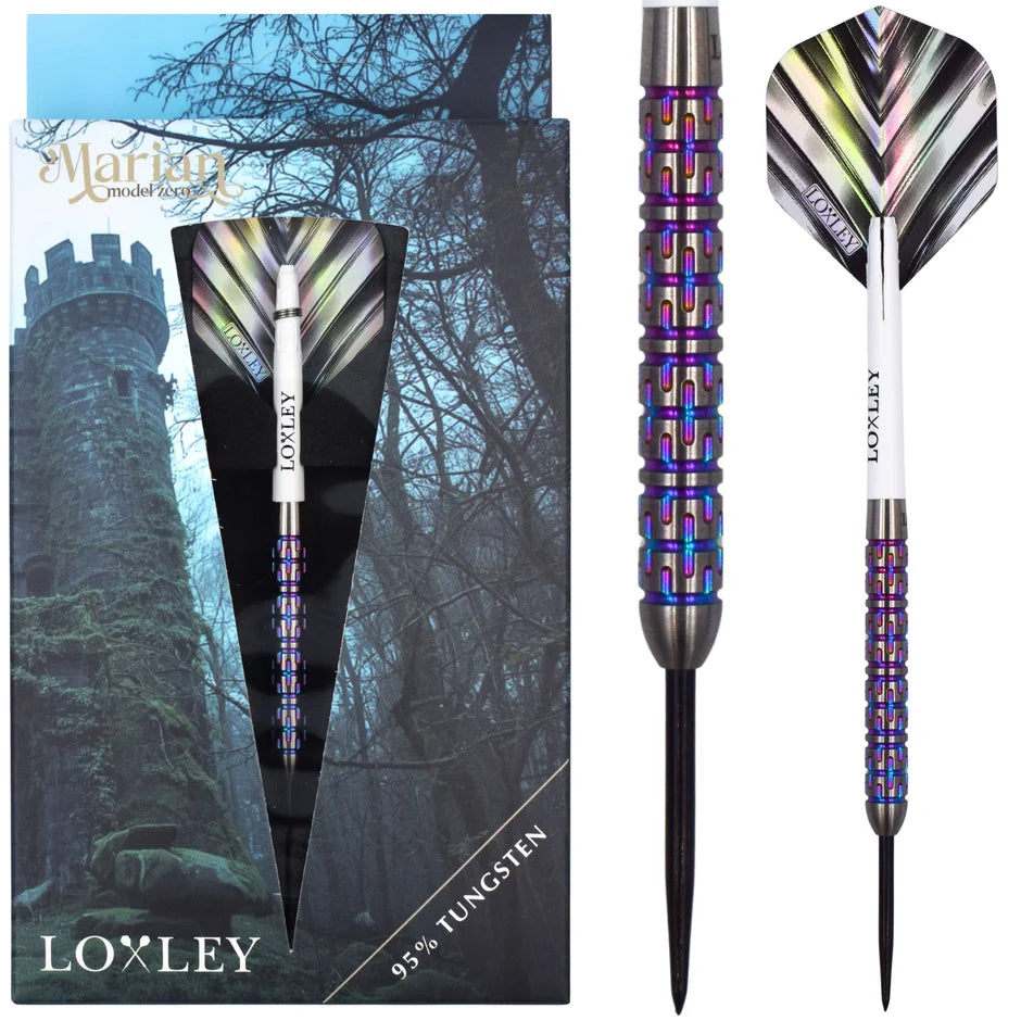Loxley Darts - Marian Model Zero Rainbow - 95% Tungsten Darts - 22g / 23g / 24g