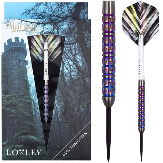Loxley Darts - Marian Model Zero Rainbow - 95% Tungsten Darts - 22g / 23g / 24g
