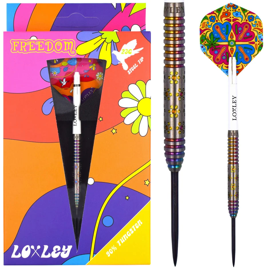 Loxley Darts - Woodstock Freedom - 90% Tungsten Darts - 23g