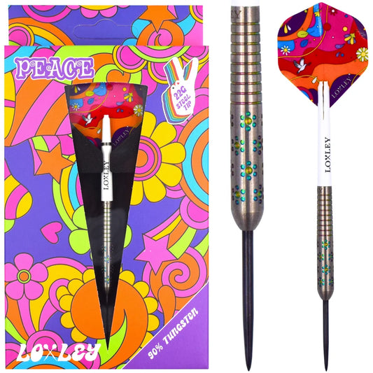 Loxley Darts - Woodstock Peace - 90% Tungsten Darts - 22g