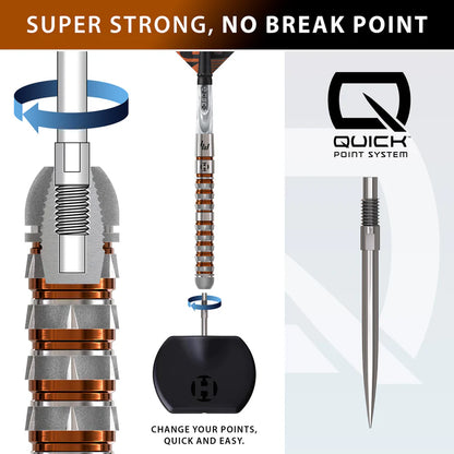 Harrows - Luke Woodhouse Series 3 QP Darts - 90% Tungsten Darts