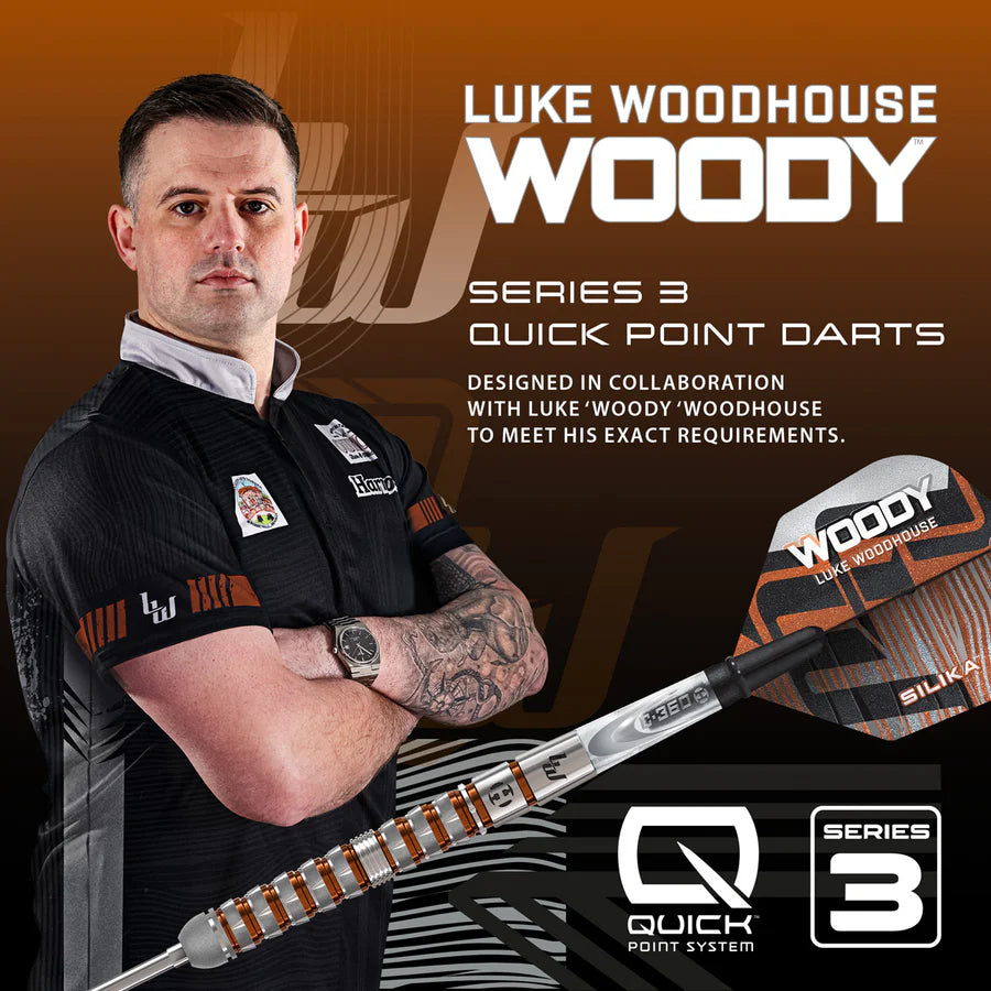 Harrows - Luke Woodhouse Series 3 QP Darts - 90% Tungsten Darts