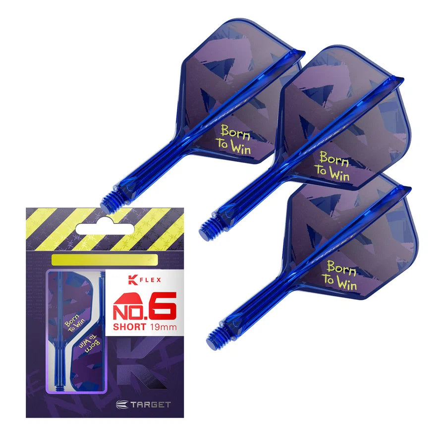 Luke Littler World Champion 2026 Born to Win - no2 + no6 KFlex Integrated Flights/Shafts
