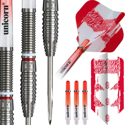 Unicorn Darts - Mensur Suljovic The Gentle -  95% Tungsten Steel Tip Darts