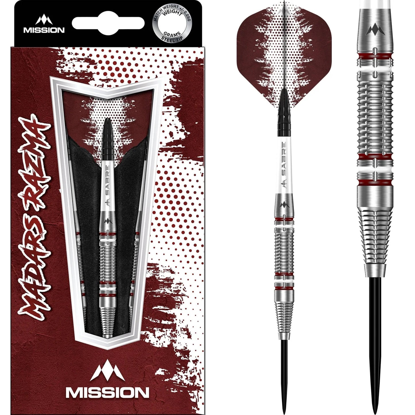 Mission - Madars Razma -  95% Tungsten Steel Tip Darts - 21g