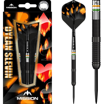 Mission - Dylan Slevin - 90% Tungsten Steel Tip Darts - 21g