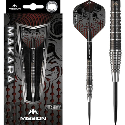 Mission - Makara M2 Tapered - 90% Tungsten Steel Tip Darts - 21g / 23g / 25g