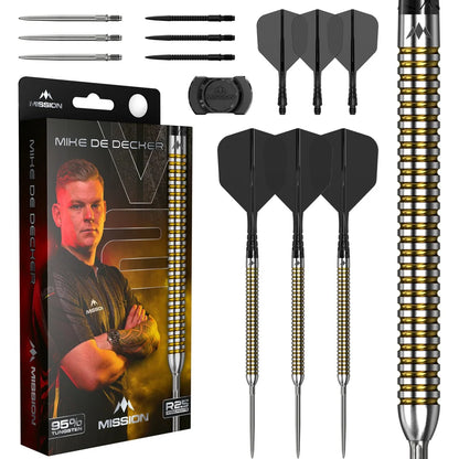 Mission - Mike De Decker V2 - 95% Tungsten Steel Tip Darts - 22g
