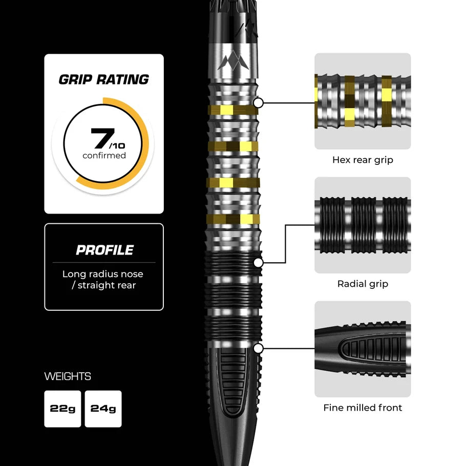 Mission - Astro - 95% Tungsten Steel Tip Darts