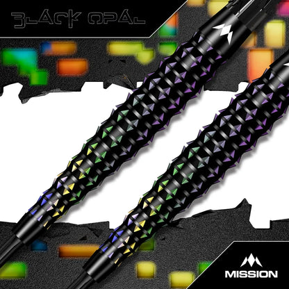 Mission Darts - Black Opal - 95% Tungsten Darts - 22g / 24g / 26g