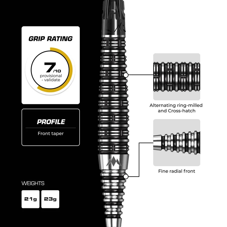 Mission - Cameron Carolissen - 95% Tungsten Steel Tip Darts