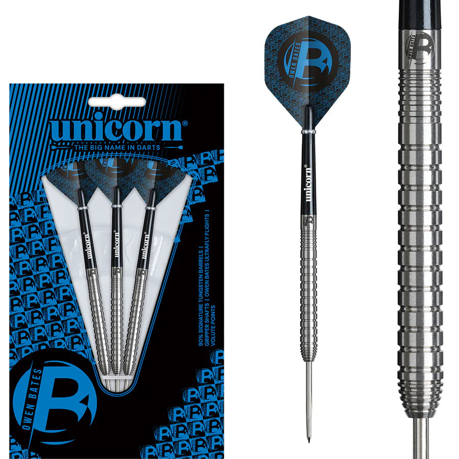 Unicorn Darts - Contender - Owen Bates -  90% Tungsten Steel Tip Darts