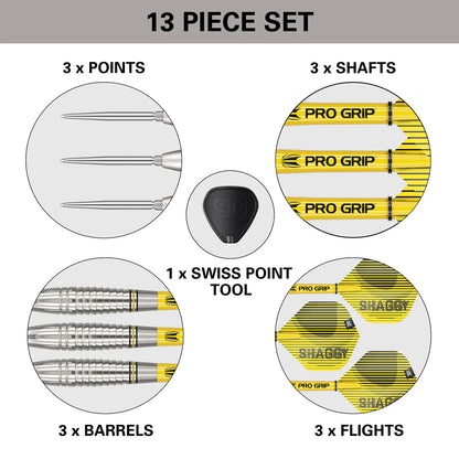 Target - Scott Williams Gen 1 Shaggy Darts - 90% Tungsten Darts