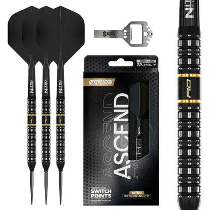 Red Dragon - Ascend Parallel Switch Point - 90% Tungsten Darts
