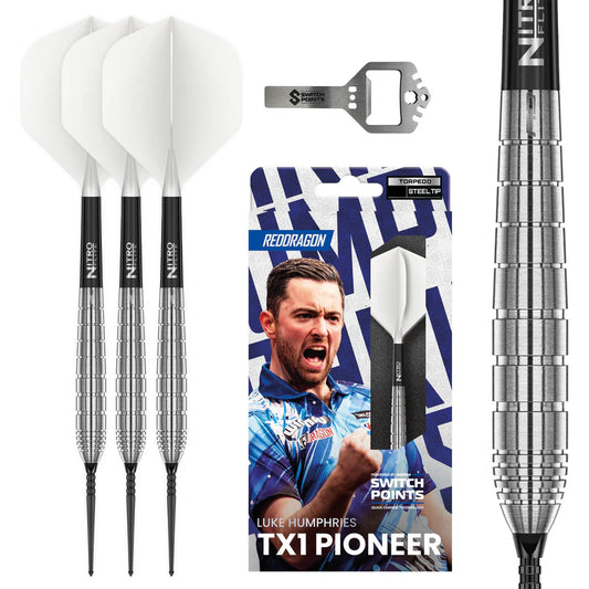 Red Dragon - Luke Humphries TX1 Switch Point - 90% Tungsten Darts