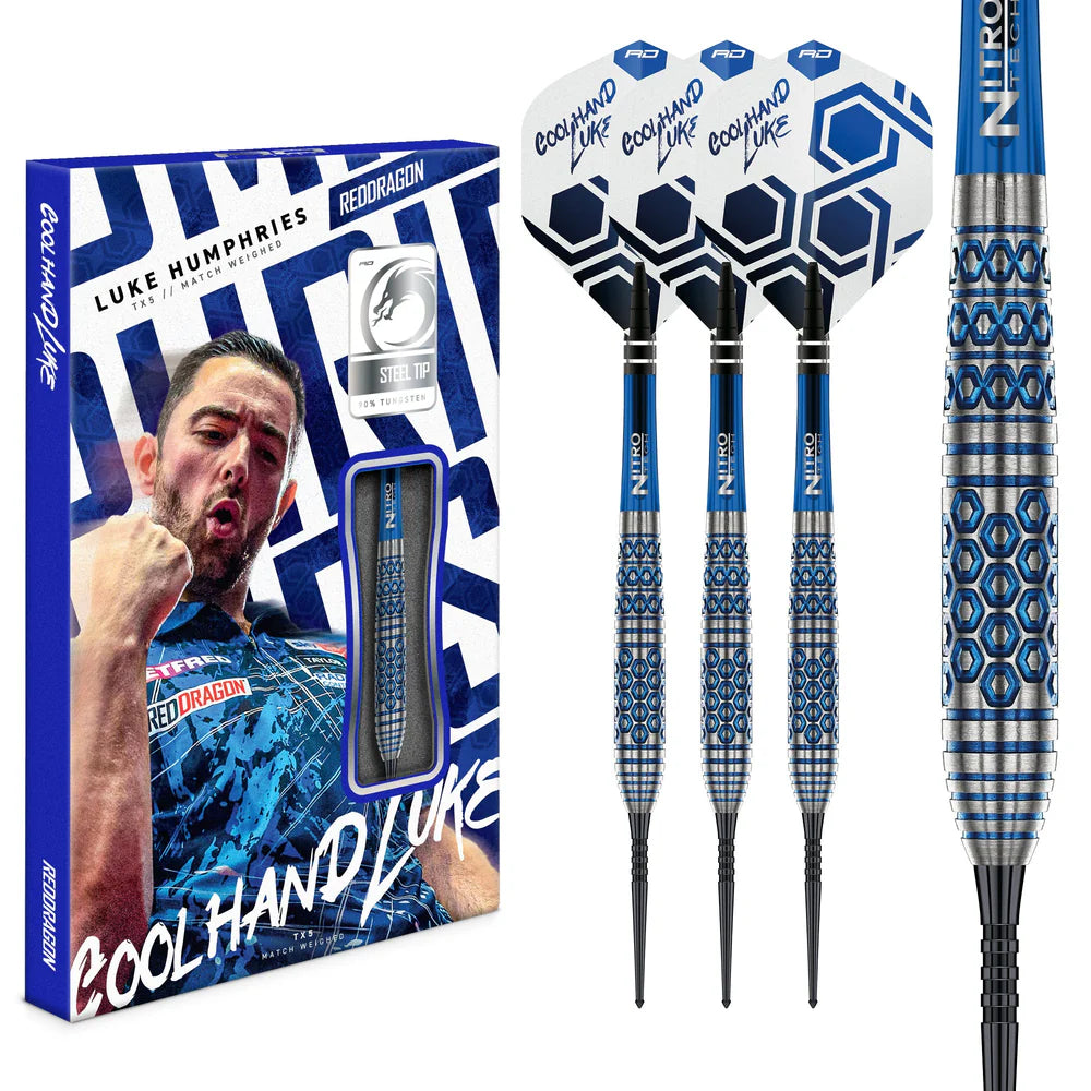Red Dragon - Luke Humphries TX5 - 90% Steel Tip Tungsten Darts