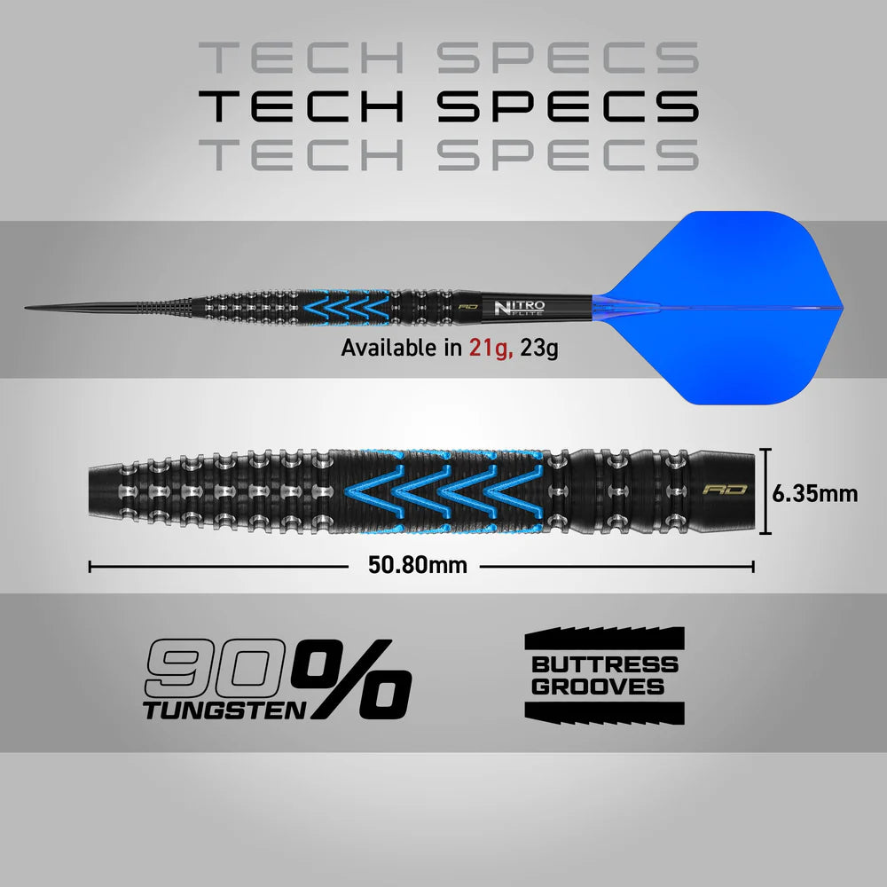 Red Dragon - Amp Tapered - 90% Steel Tip Tungsten Darts