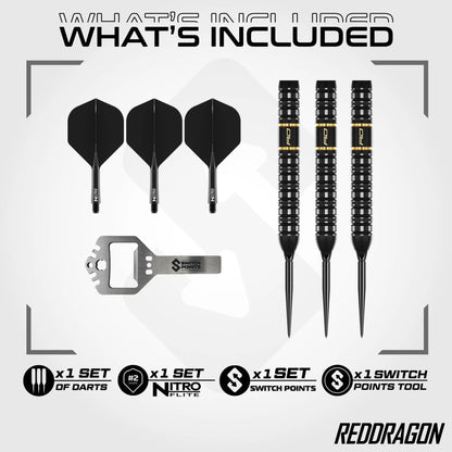 Red Dragon - Ascend Parallel Switch Point - 90% Tungsten Darts