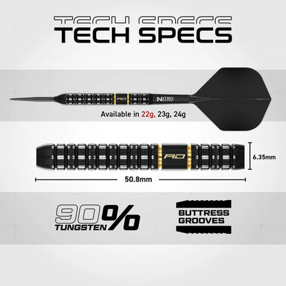 Red Dragon - Ascend Parallel Switch Point - 90% Tungsten Darts