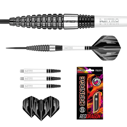 Red Dragon - Carnage 3 Darts - 90% Tungsten Darts