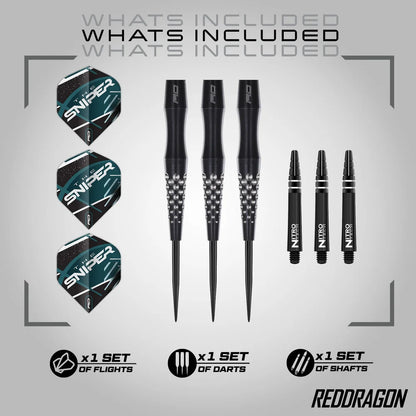 Red Dragon - Connor Scutt 22g Steel Tip Darts - 90% Tungsten Darts