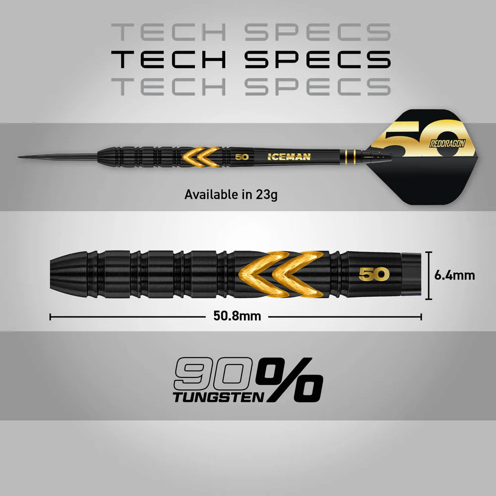Red Dragon - 23g Gerwyn Price - 50th Anniversary Collectable Box - 90% Tungsten Darts