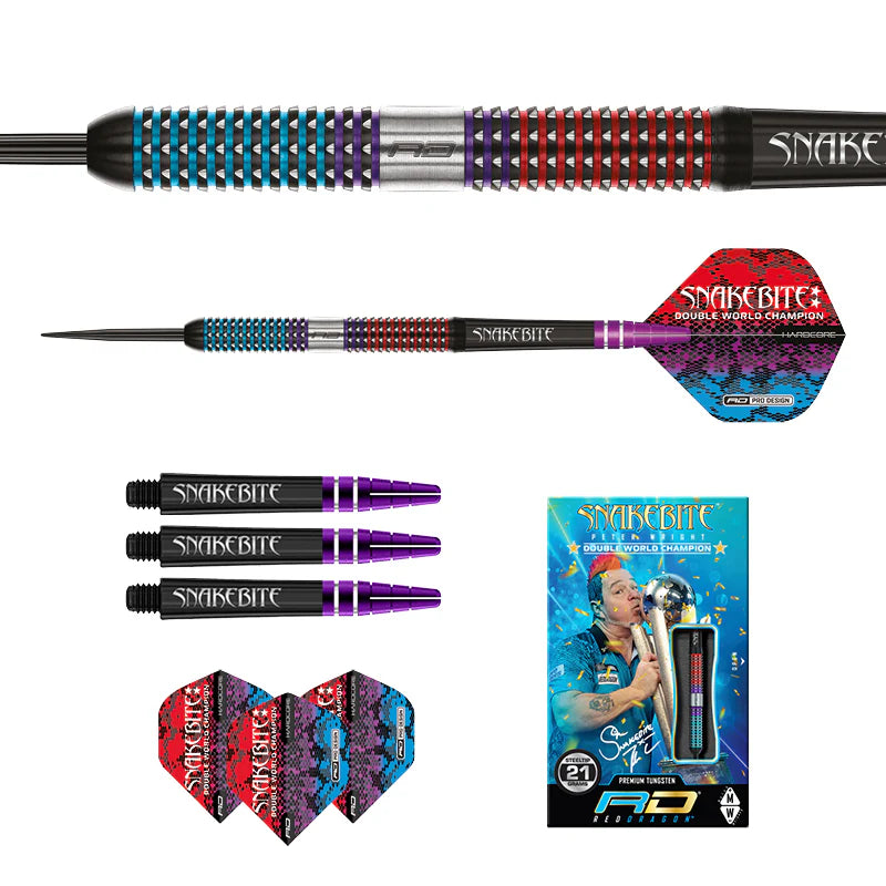 Red Dragon - Peter Wright Spirit Darts - 90% Tungsten Darts