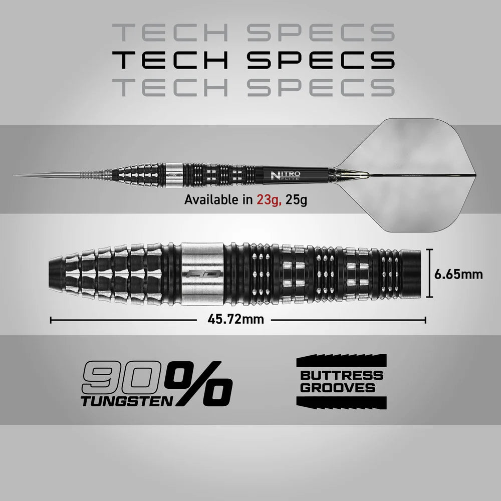 Red Dragon - Recon Torpedo - 90% Steel Tip Tungsten Darts
