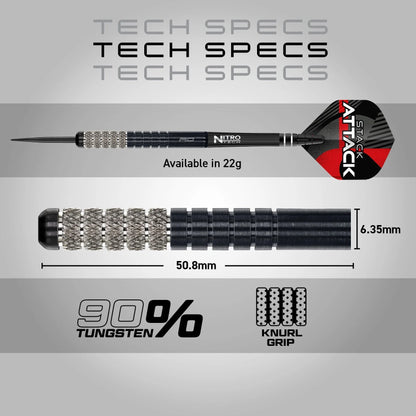 Red Dragon - Rob Owen 22g Steel Tip Darts - 90% Tungsten Darts