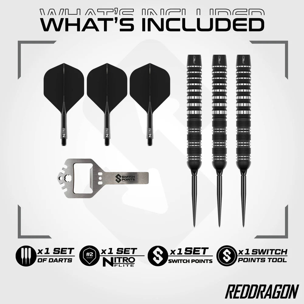 Red Dragon - Sable Parallel Switch Point - 90% Tungsten Darts