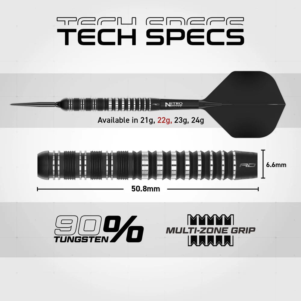 Red Dragon - Sable Parallel Switch Point - 90% Tungsten Darts