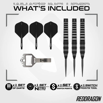 Red Dragon - Sable Torpedo Switch Point - 90% Tungsten Darts