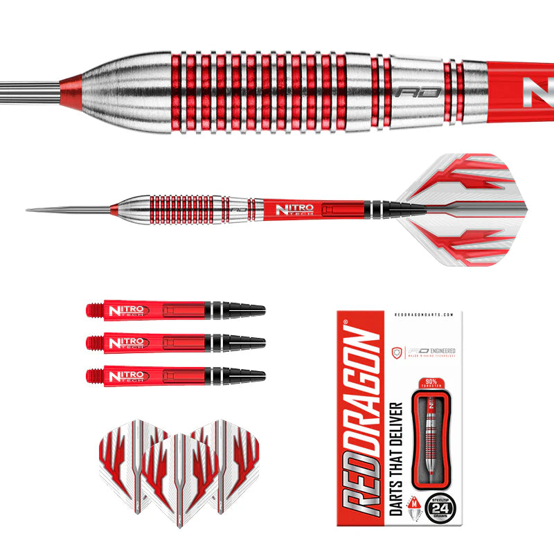 Red Dragon - Reflex Darts - 90% Tungsten Darts - 24g / 26g / 28g