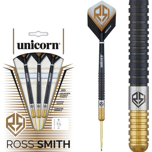 Unicorn Darts - Ross Smith Two Tone -  90% Tungsten Steel Tip Darts