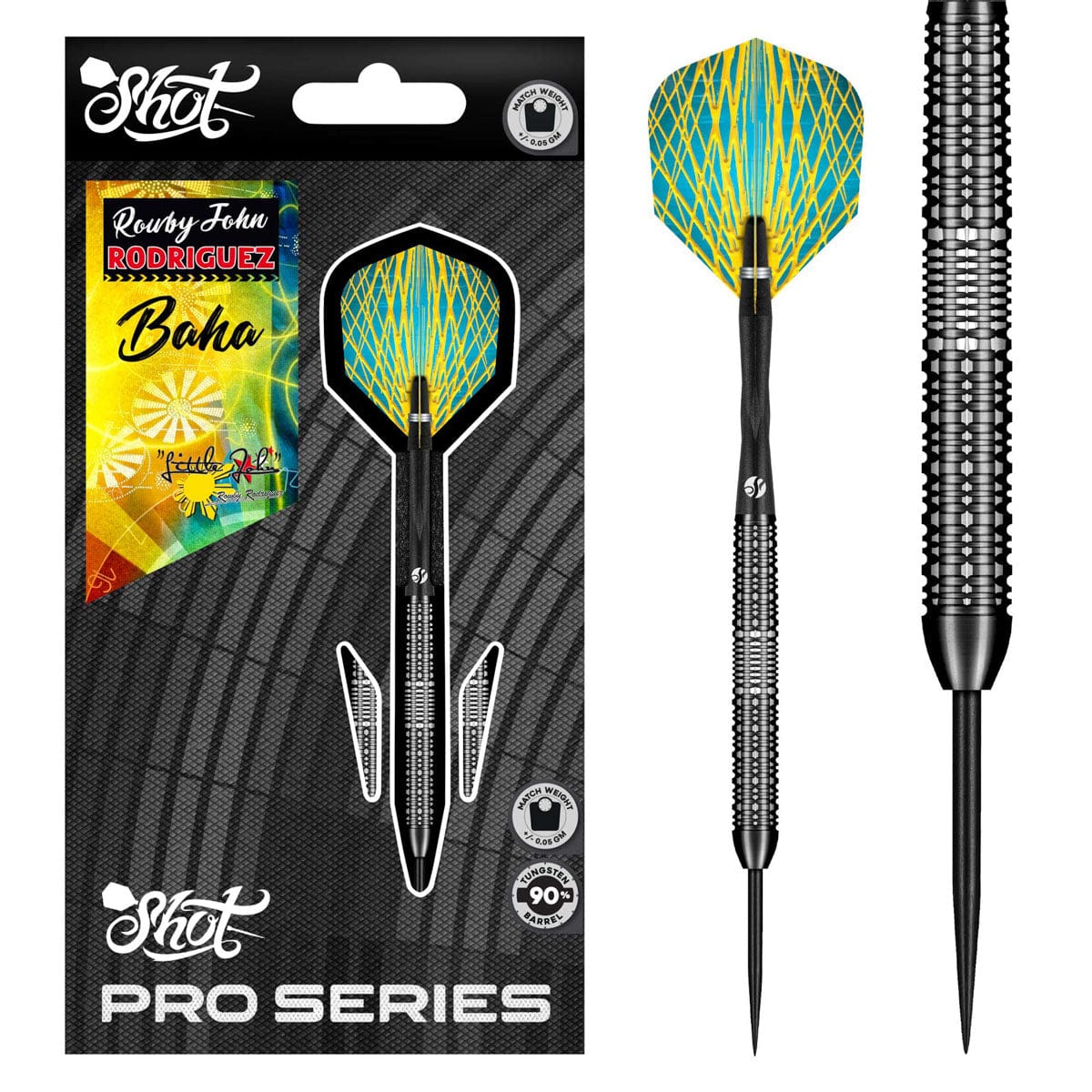 Shot - Rowby John Rodriguez 25g - 90% Tungsten Darts