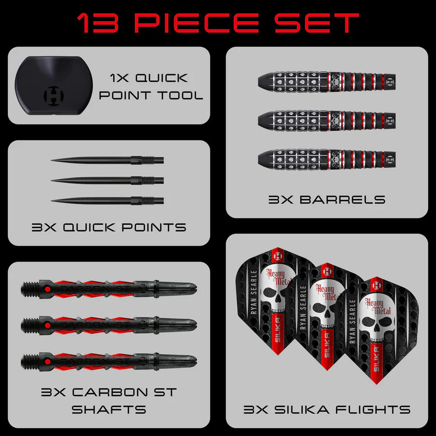 Harrows - Ryan Searle Heavy Metal Series 3 QP - 90% Tungsten Darts