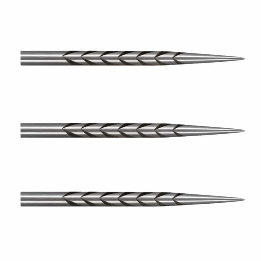 Shot - Tribal Weapon Silver Steel Tip Dart Points - 32/35/38/45mm